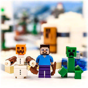 LEGO® 21120 ReGenerat Premium: Minecraft - Ascunzișul din zăpadă