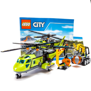 LEGO® 60123 ReGenerat NePopulat: City - Elicopter de aprovizionare la vulcan