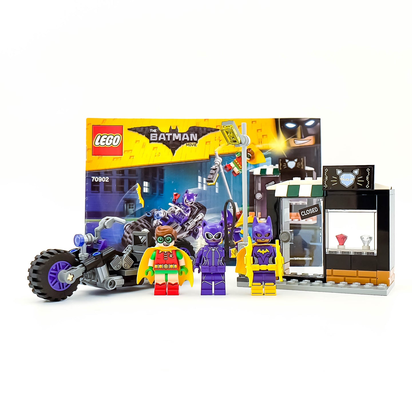 LEGO® 70902 ReGenerat: Batman Movie Catwoman si urmărirea in Catcycle